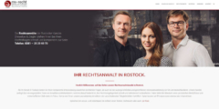 Rechtsanwälte in Rostock mit neuer Internetseite von bm&partner.
