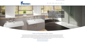 Internetseite der Firma Kobrow in Rostock